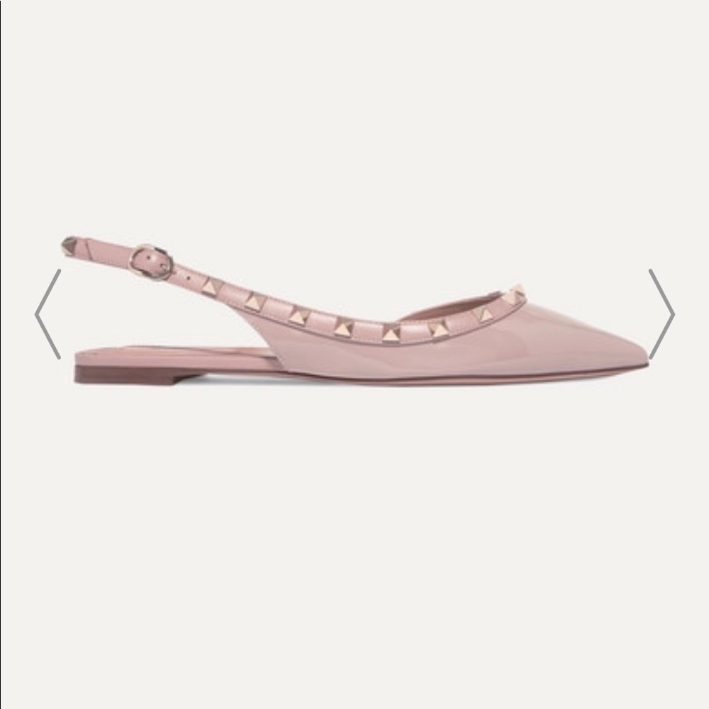 Valentino Rockstud Slingback Flats